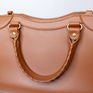 BALENCIAGA SMALL NEO CLASSIC CITY BAG IN BROWN
