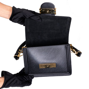 LOUIS VUITTON MINI DAUPHINE BLACK EPI LEATHER GHW