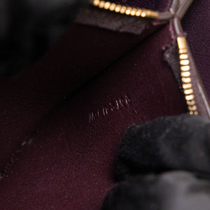 CELINE FRAME BAG CALFSKIN BROWN / WHITE GHW