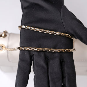 BVLGARI SEPRENTI FOREVER SHOULDER BAG WHITE GHW