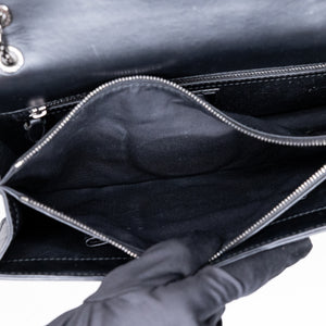 BVLGARI SERPENTI FOREVER SHOULDER BAG BLACK CALF SKIN