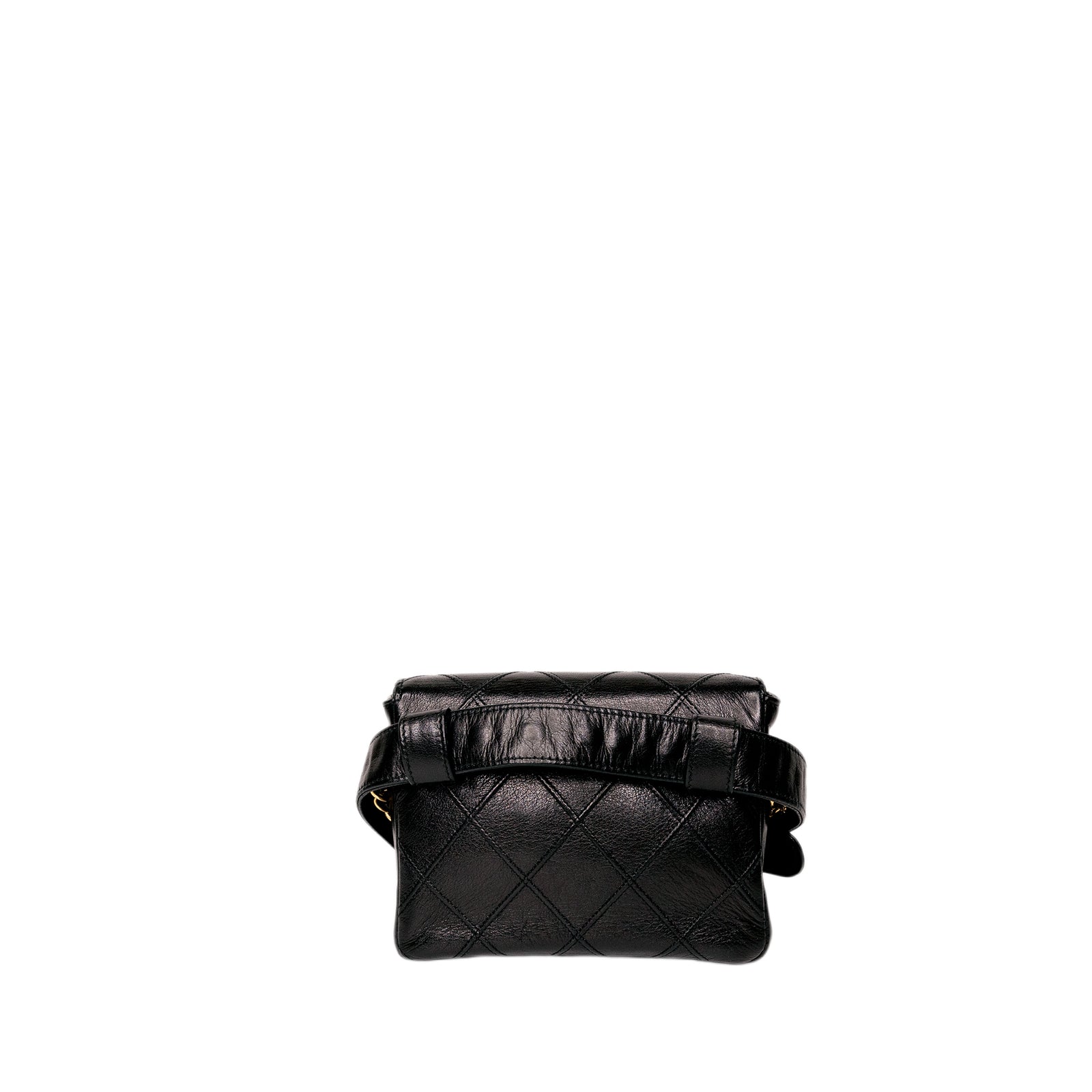 CHANEL MATELASSE WAIST POUCH/ BELT BAG WITH COCO MARK