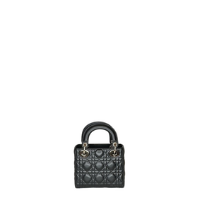 DIOR MINI LADY DIOR BAG BLACK GHW