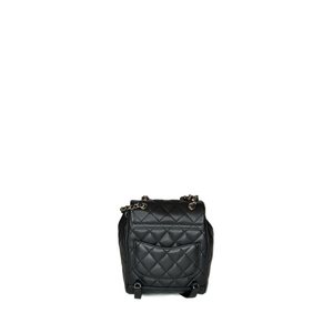 CHANEL 23S QUILTED MINI BACKPACK CAVIAR BLACK LGHW