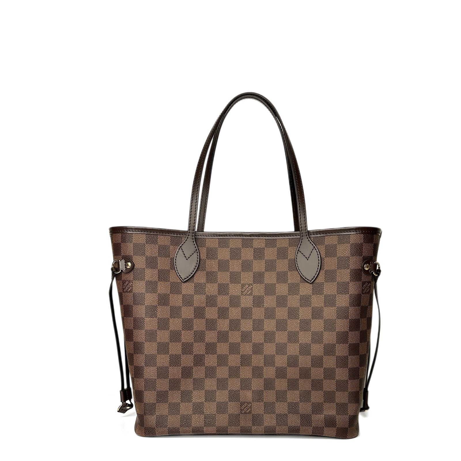 LOUIS VUITTON NEVERFULL MM DAMIER EBENE GHW