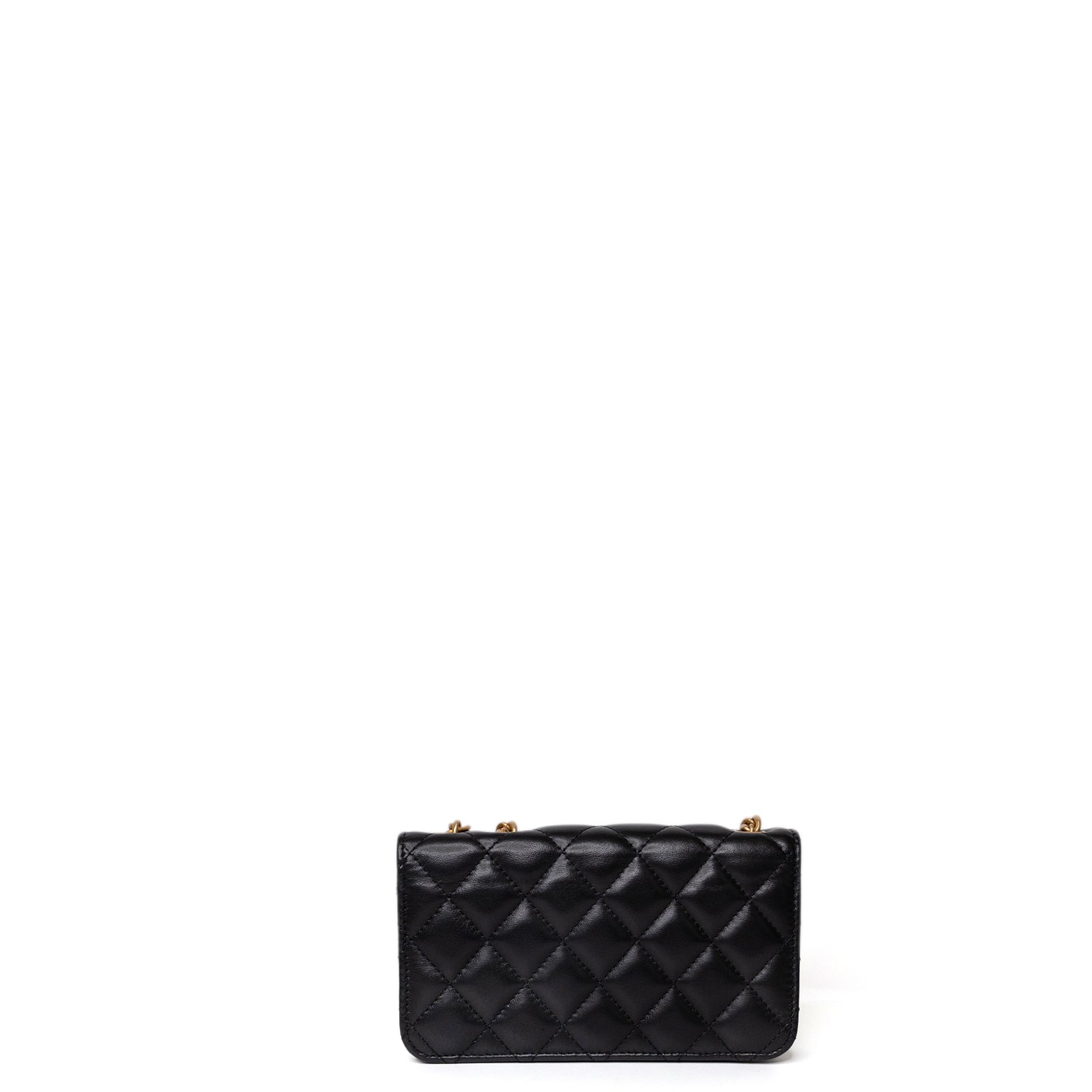 CHANEL 22K MINI WALLET ON CHAIN GHW (MICROCHIP)