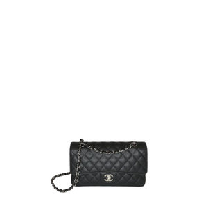 CHANEL MEDIUM SIZE CLASSIC FLAP CAVIAR LEATHER SHW