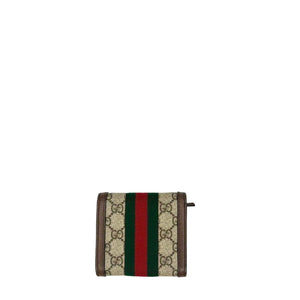 GUCCI OPHIDIA CARD CASE WALLET IN GG SUPREME