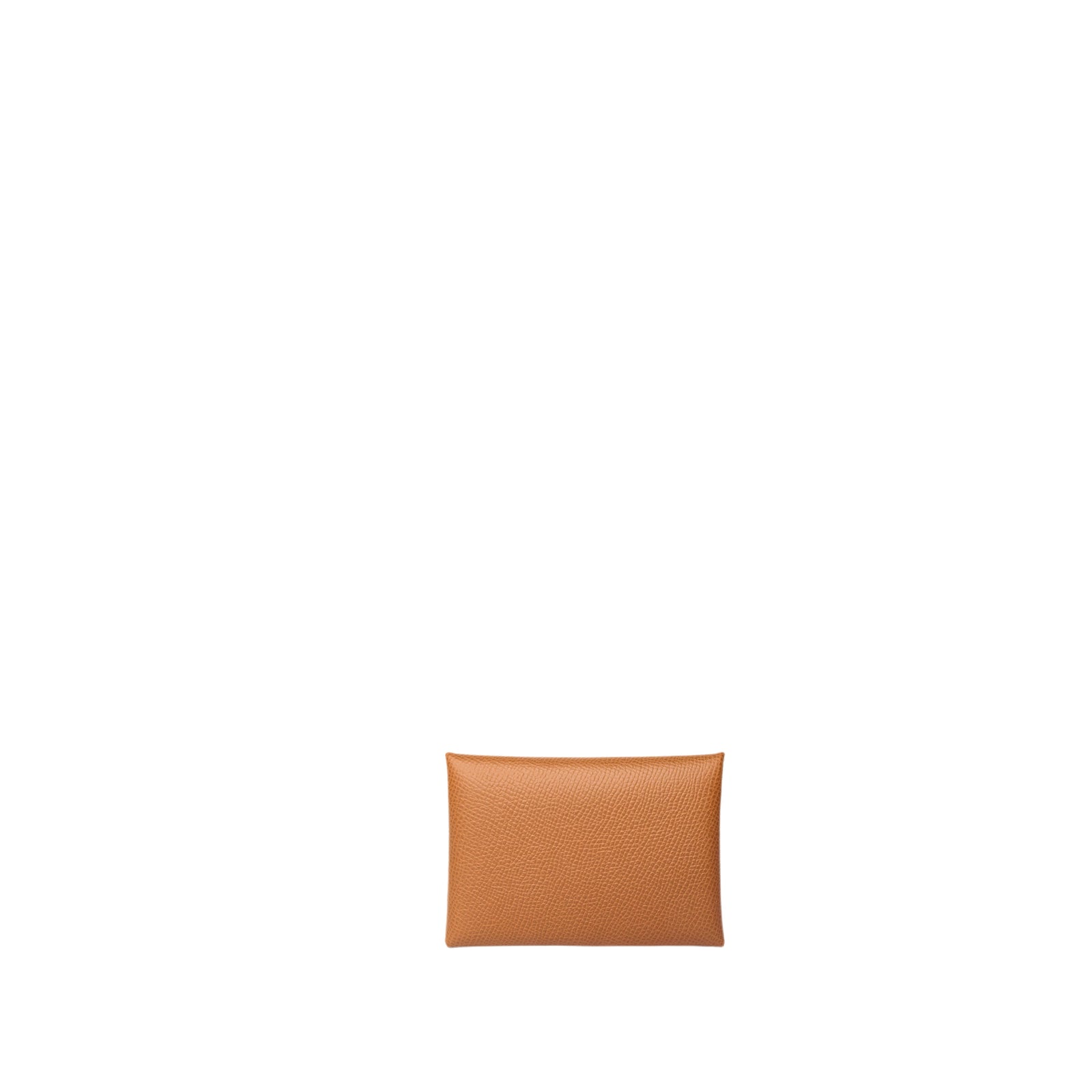 HERMES CALVI DUO CARDHOLDER EPSOM GOLD  GHW STAMP W