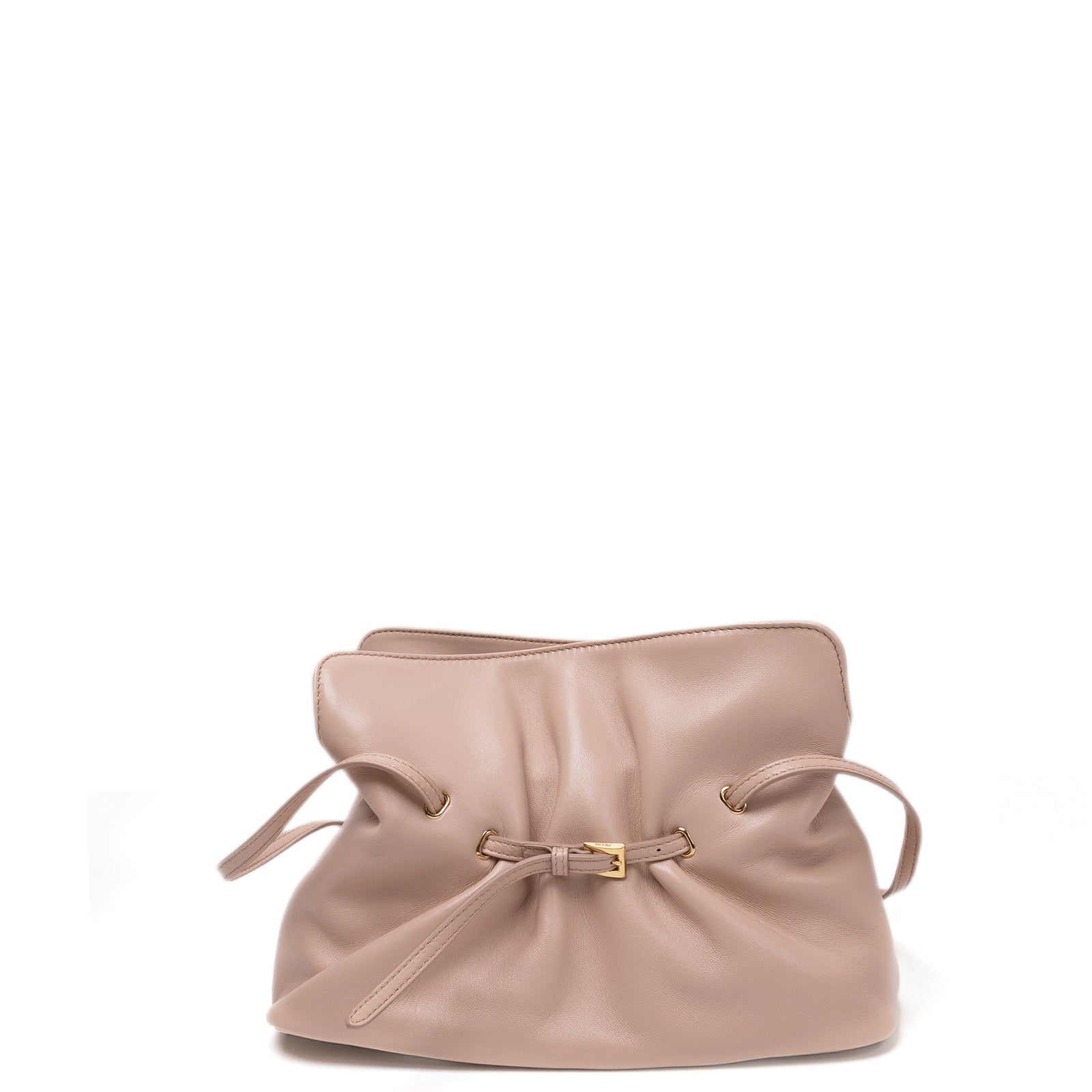 PRADA DADA SMALL NAPPA LEATHER BAG IVORY LAMBSKIN LEATHER GHW