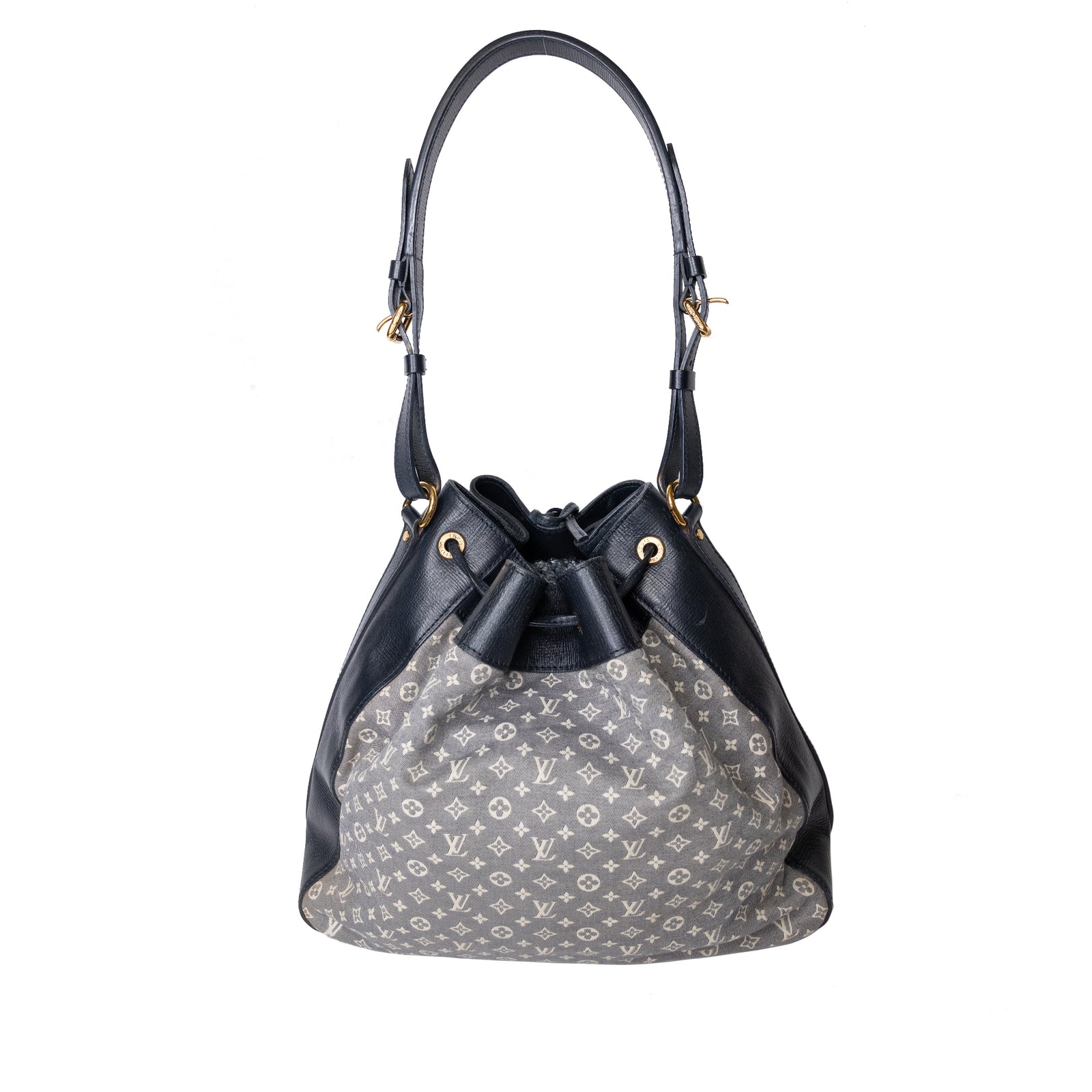 LOUIS VUITTON IDYLLE NOE BAG ENCRE MONOGRAM PRINT CNAVAS AND LEATHER GHW