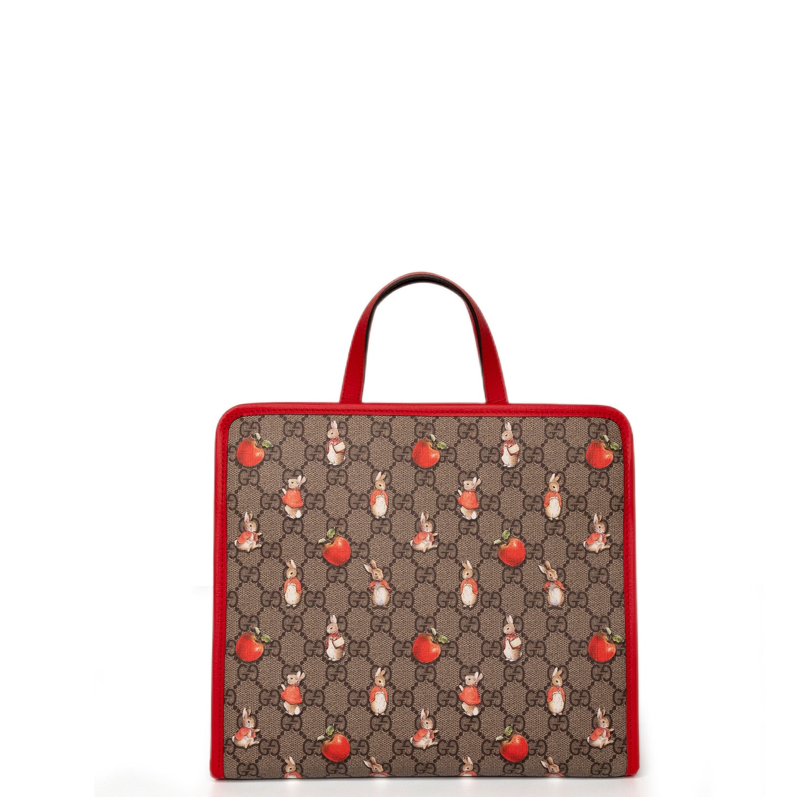 GUCCI GG SUPREME PETER RABBIT TOTE BAG CANVAS / LEATHER MULTICOLORED