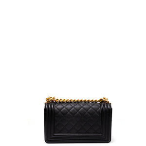 CHANEL LEBOY SMALL BLACK CAVIAR LEATHER GHW