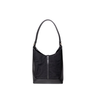 GUCCI VINTAGE BLACK JACKIE CANVAS SHOULDER BAG SHW