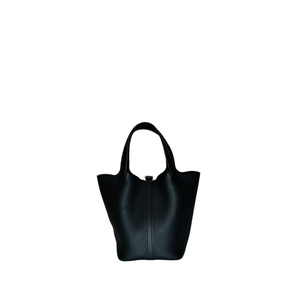 HERMES PICOTIN LOCK 18 BLACK GHW STAMP K