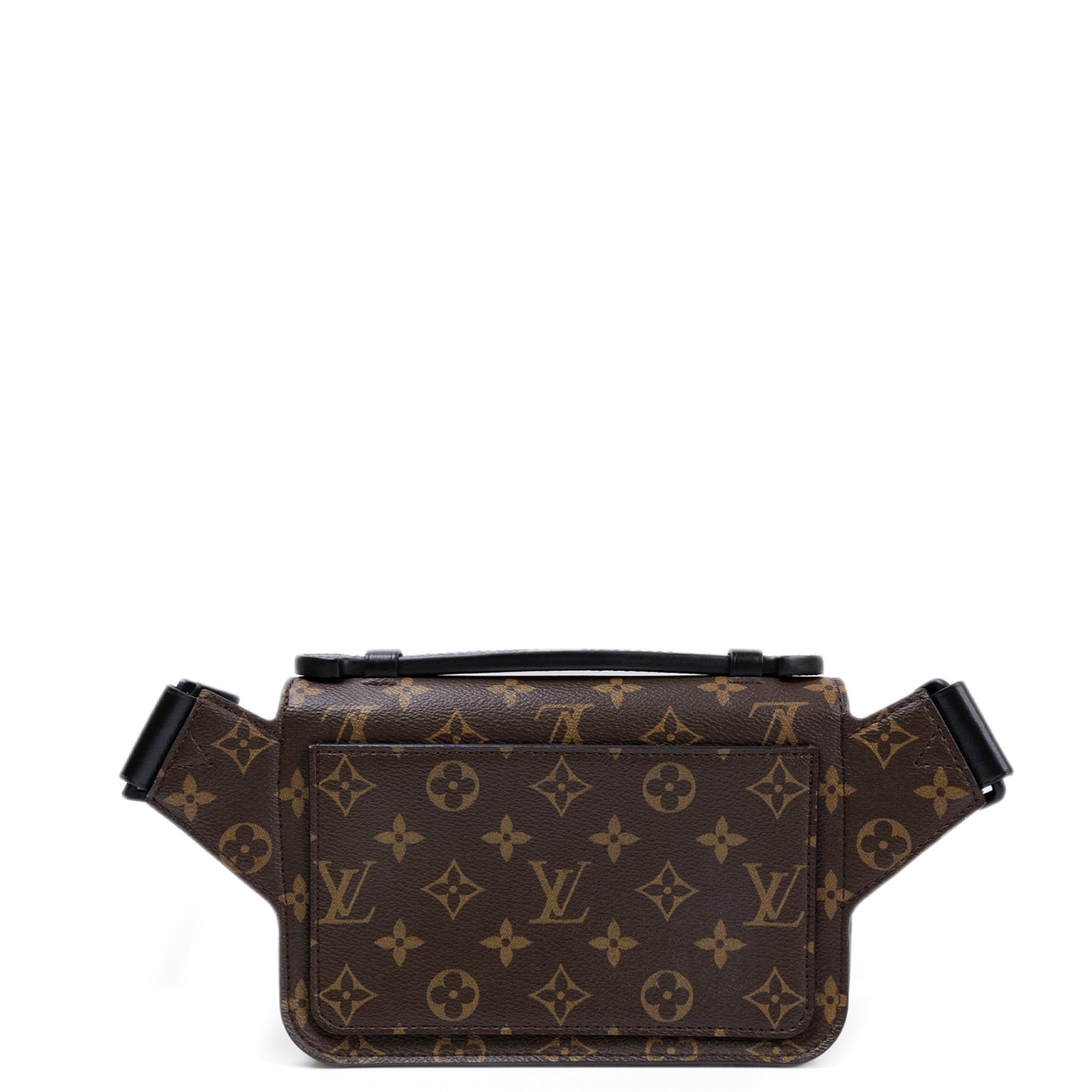 LOUIS VUITTON S LOCK SLING BAG MONOGRAM CANVAS BLACK HARDWARE