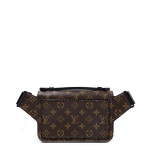 LOUIS VUITTON S LOCK SLING BAG MONOGRAM CANVAS BLACK HARDWARE