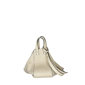 LOEWE SMALL HOMMOCK BAG IN CLASSIC CALFSKIN SOFT WHITE