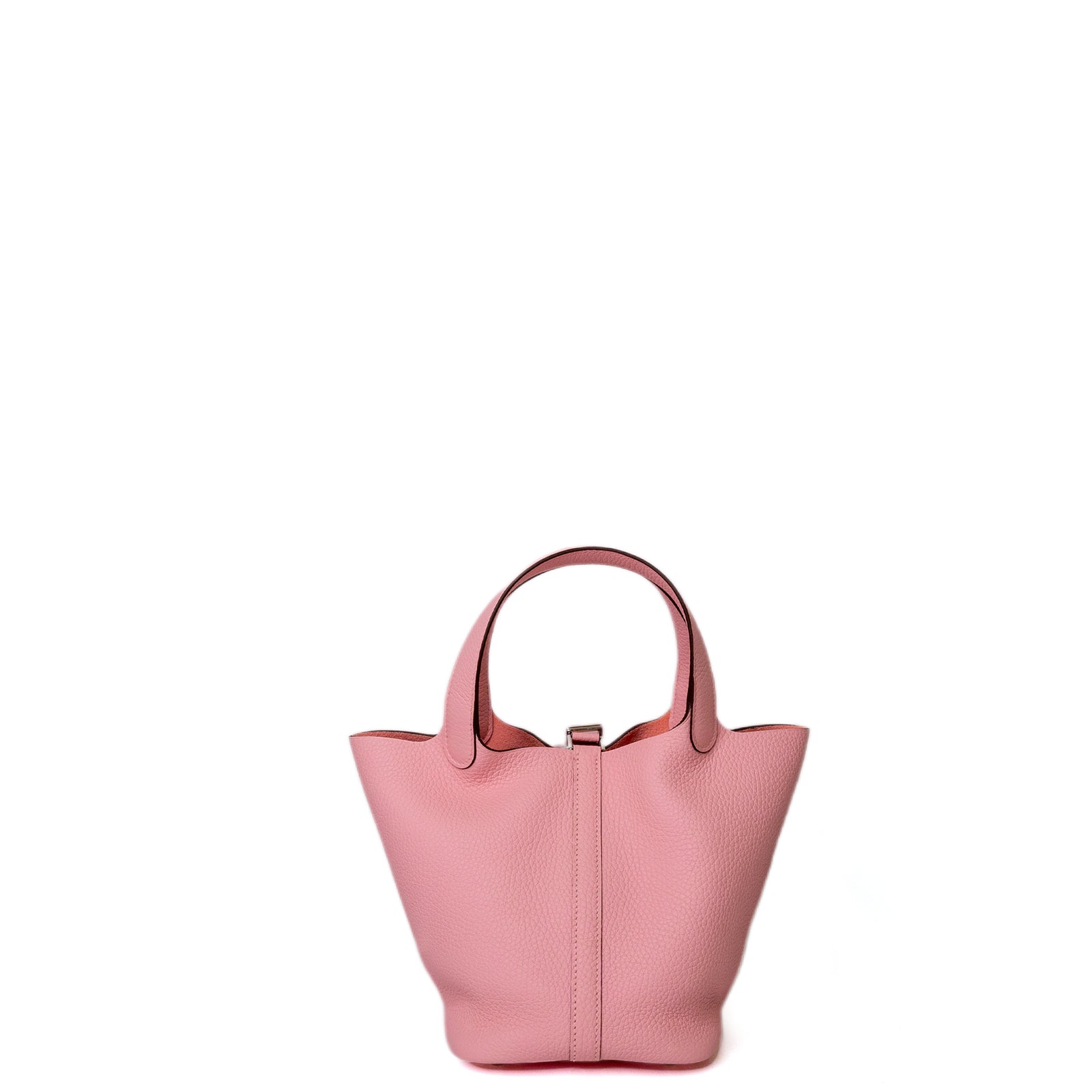 HERMES PICOTIN 18 LOCK BAG CLEMENT 3Q ROSE SAKURA GHW STAMP K