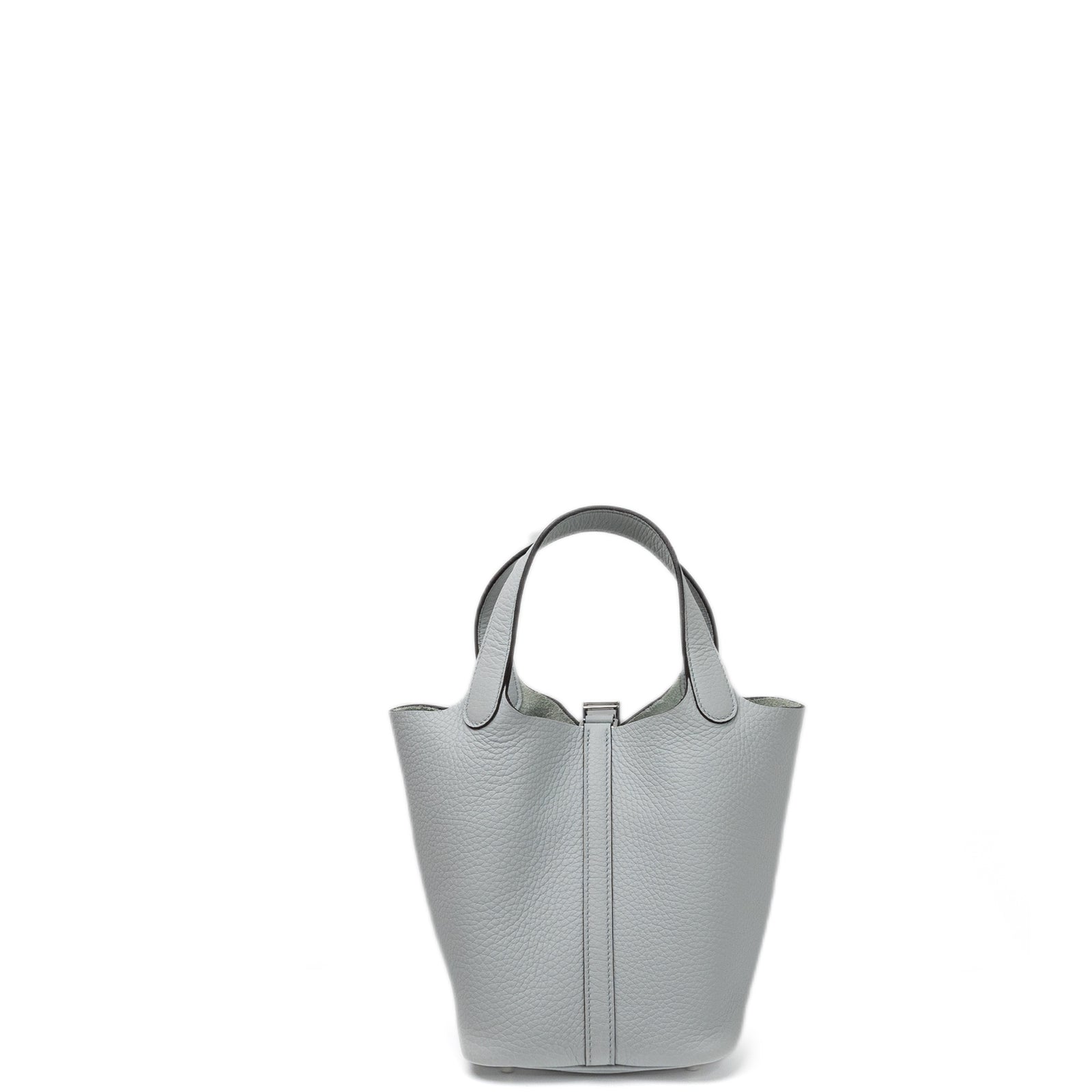 HERMES PICOTIN 18 LOCK BAG CLEMENCE BLUE PALE STAMP W