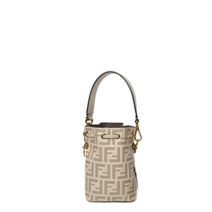 FENDI MON TRESOR MINI BUCKET BAG BEIGE GHW