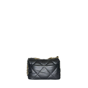 CHANEL SMALL 19 BAG LAMBSKIN BLACK GHW