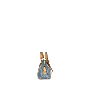 LOUIS VUITTON SPEEDY 18 BANDOULIERE  DAMIER DENIM 3D BLUE DENIM