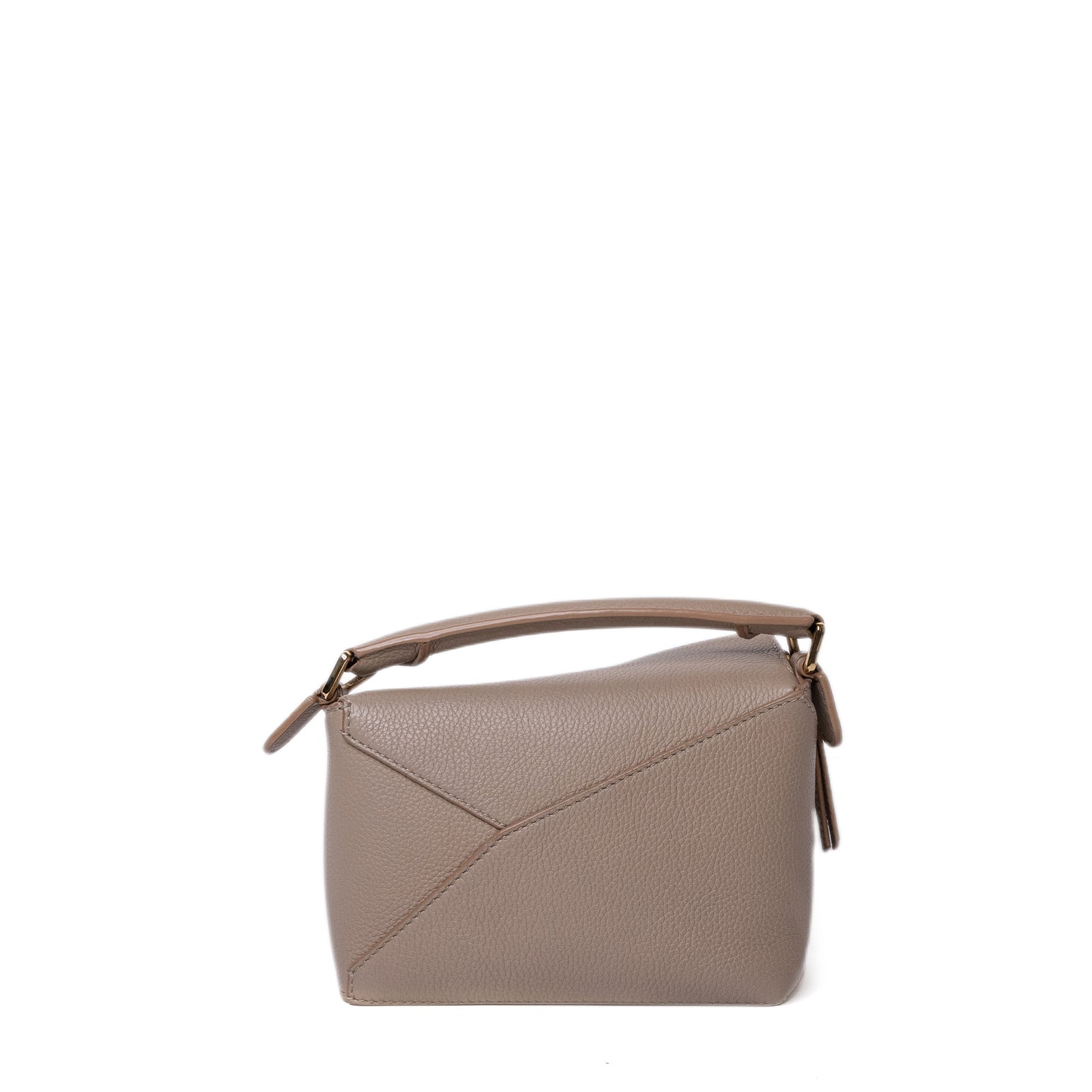 LOEWE MINI PUZZLE BAG SAND CALFSKIN GHW
