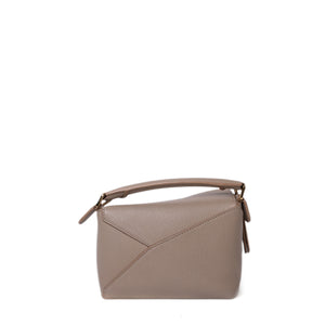 LOEWE MINI PUZZLE BAG SAND CALFSKIN GHW
