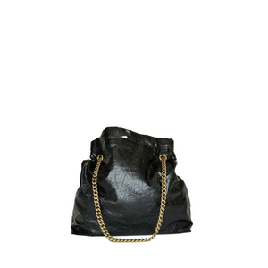 BALENCIAGA WOWEN'S CRUSH MEDIUM TOTE BAG IN BLACK