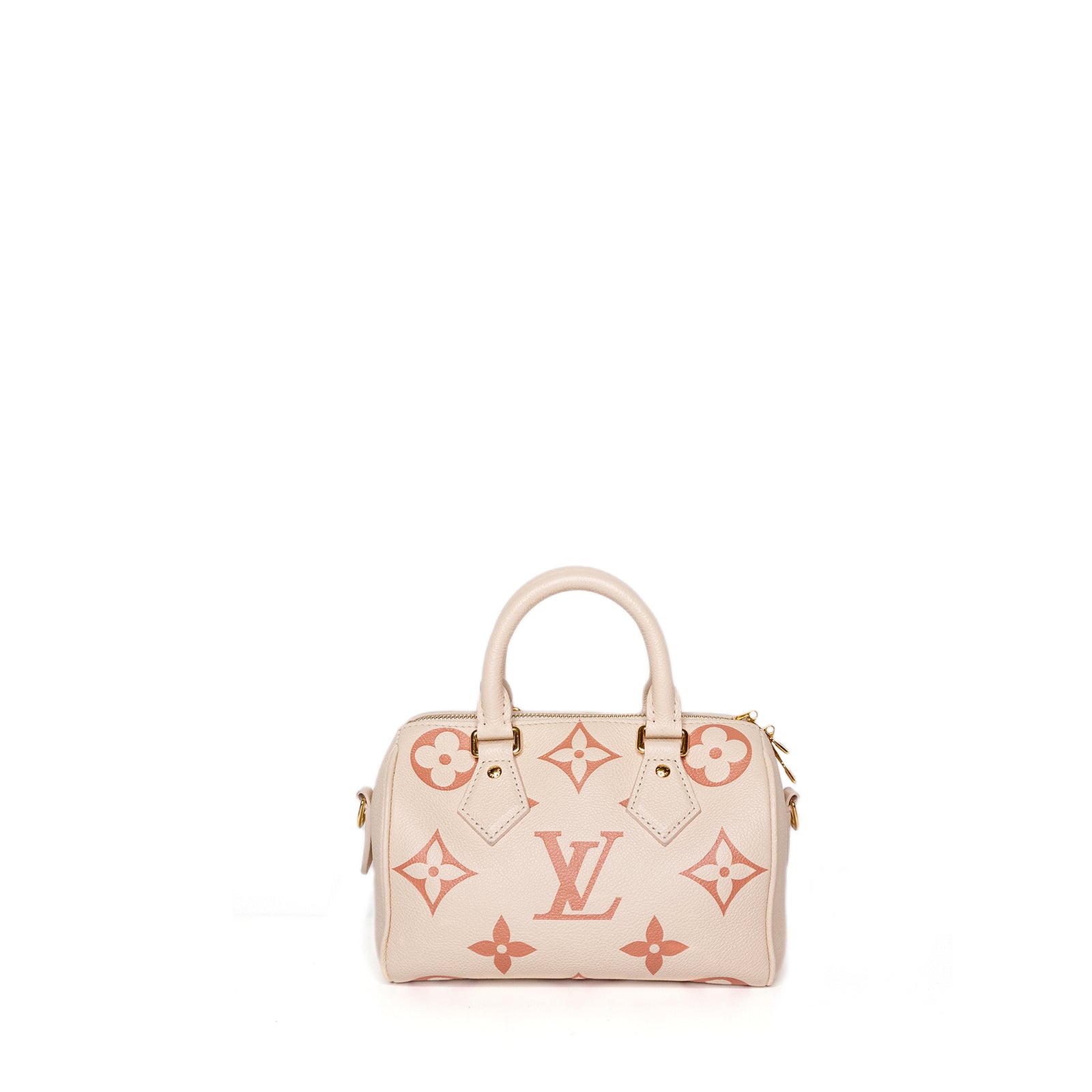 LOUIS VUITTON SPEEDY BANDOULIERE 20 CREAM / PINK GHW