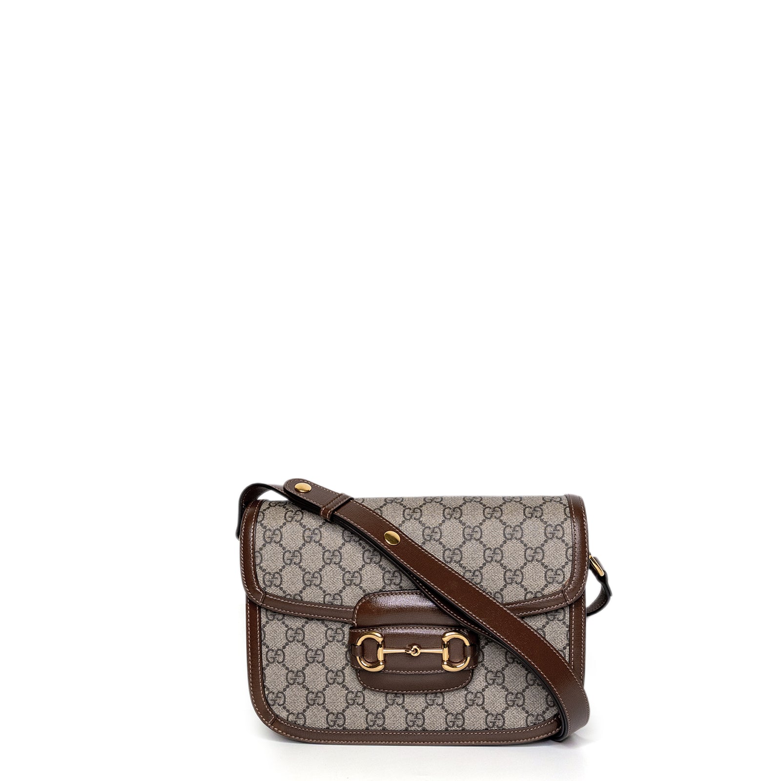 GUCCI HORSEBIT 1955 BAG GG SUPREME CANVAS GHW