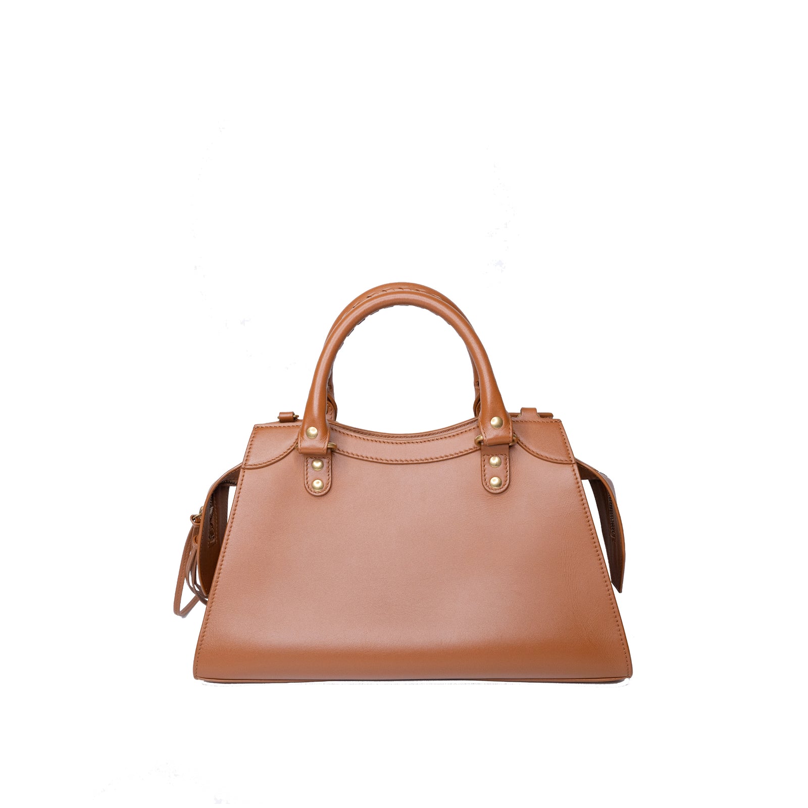 BALENCIAGA SMALL NEO CLASSIC CITY BAG IN BROWN