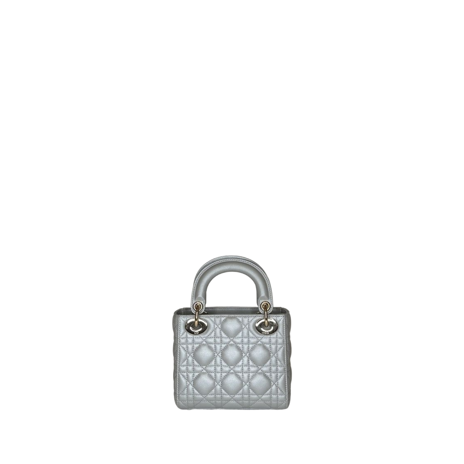 DIOR MINI LADY DIOR OPALINE GREY SHW