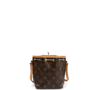 LOUIS VUITTON NANO NOE MONOGRAM CANVAS GHW
