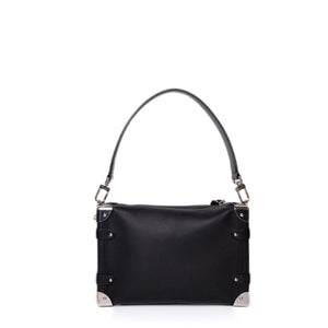 LOUIS VUITTON SIDE TRUNK MM BLACK CALFSKIN LEATHER SHW