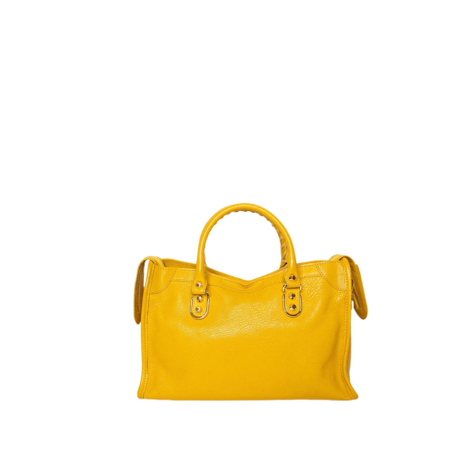 BALENCIAGA SMALL CLASSIC CITY CROSSBODY BAG YELLOW GHW