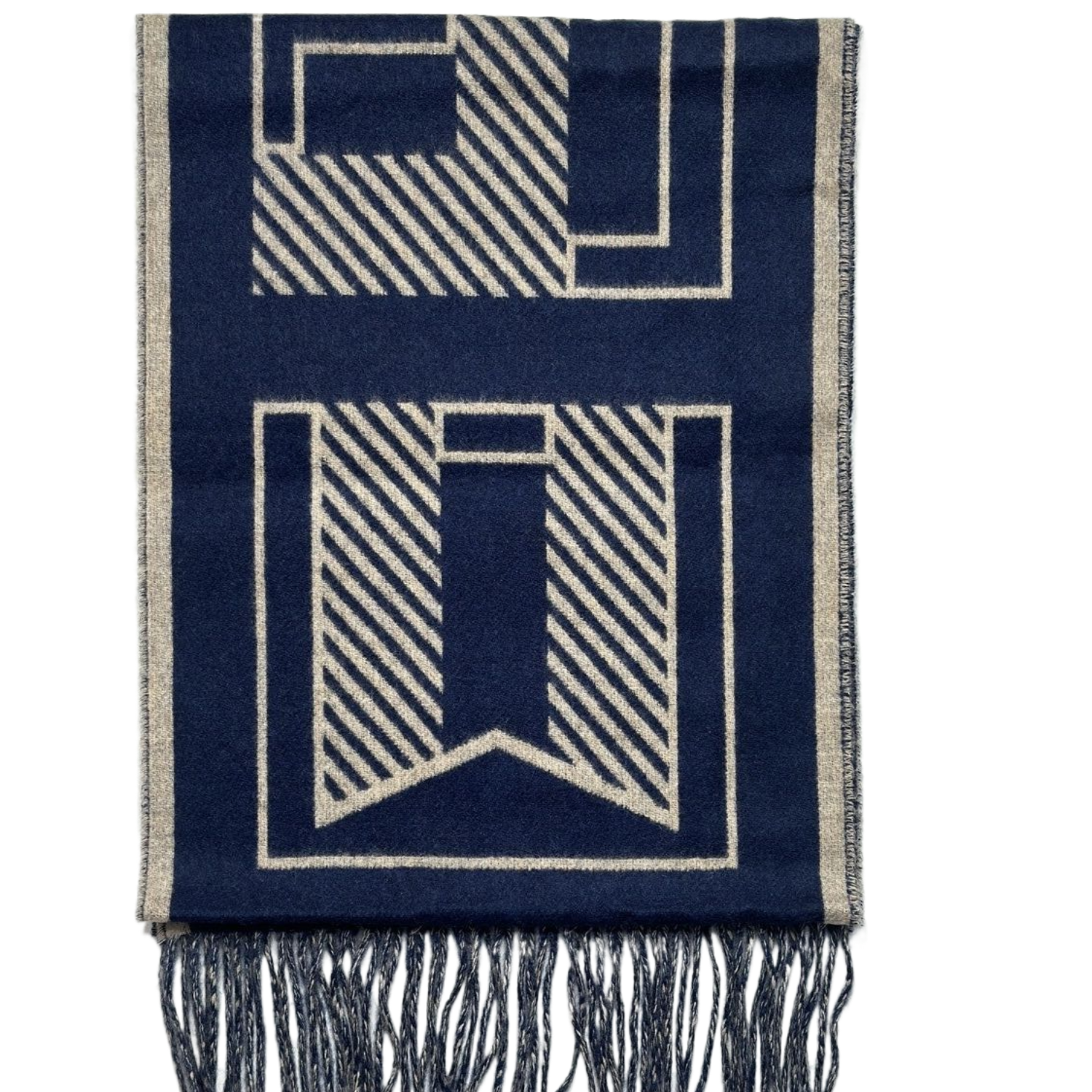 HERMES CASAQUE LETTRES AU CARRE MUFFLER 30*160CM