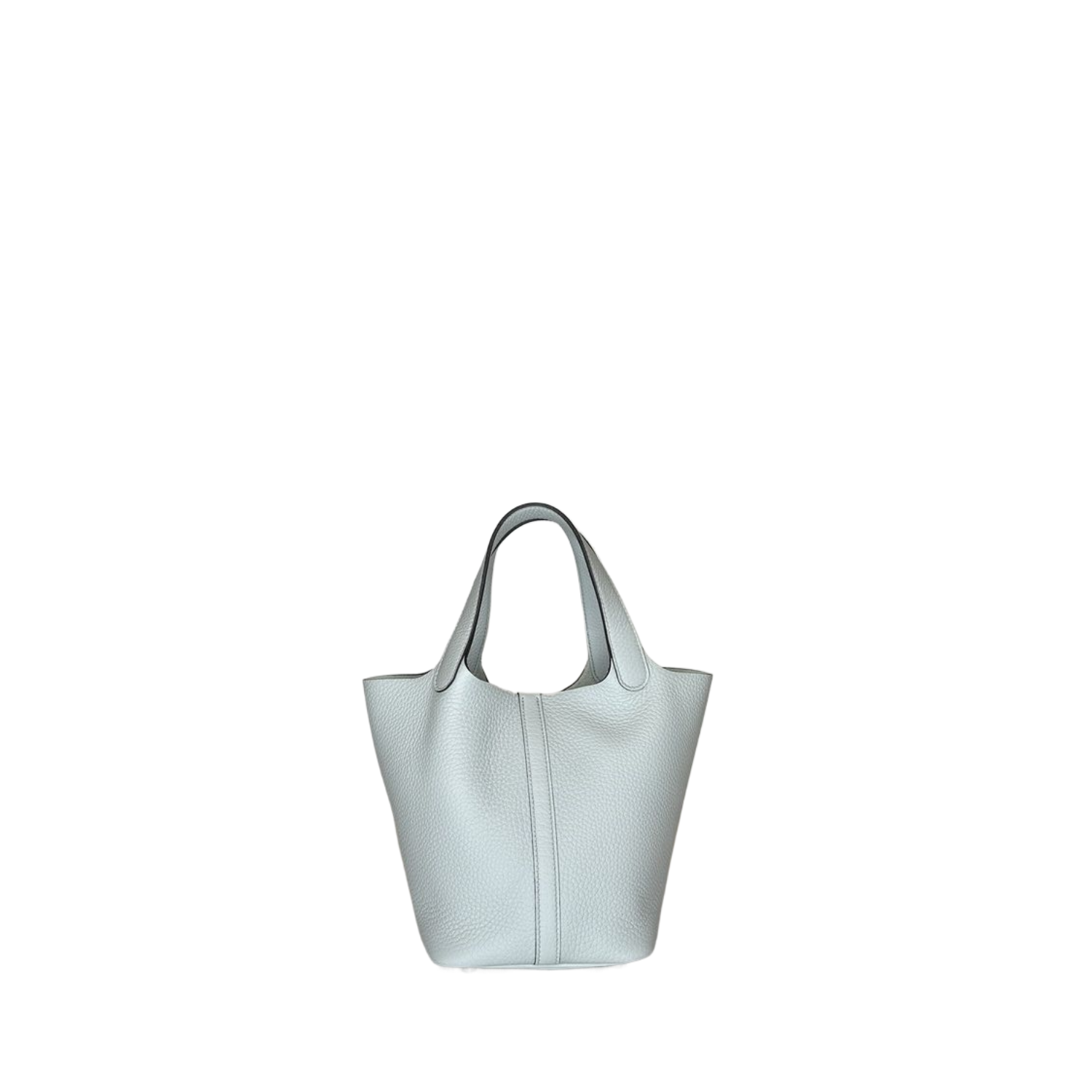 HERMES PICOTIN LOCK 18 CLEMENCE BLUE PALE STAMP W