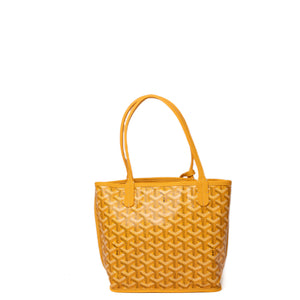 GOYARD MINI ANJOU TOTE BAG CANVAS / CALFSKIN YELLOW SHW