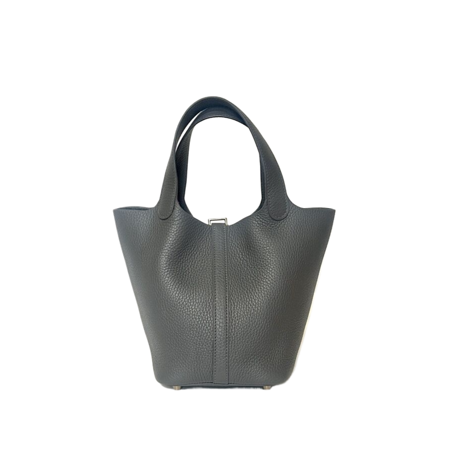 HERMES PICOTIN LOCK 18 ARDOISE GHW STAMP W