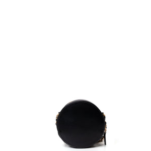 CHANEL CC ROUND CLUTCH LAMBSKIN LEATHER GHW