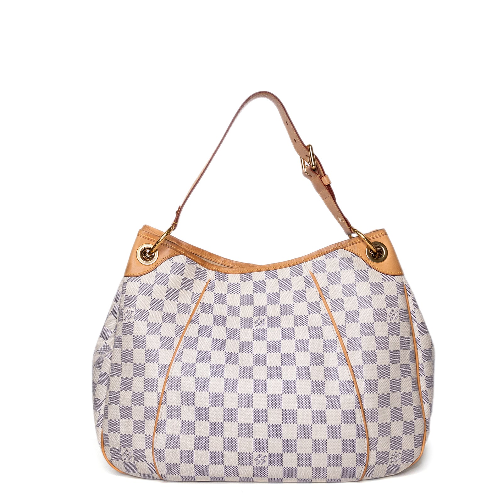 LOUIS VUITTON DAMIER AZUR GALLIERA PM SHOULDER BAG GHW
