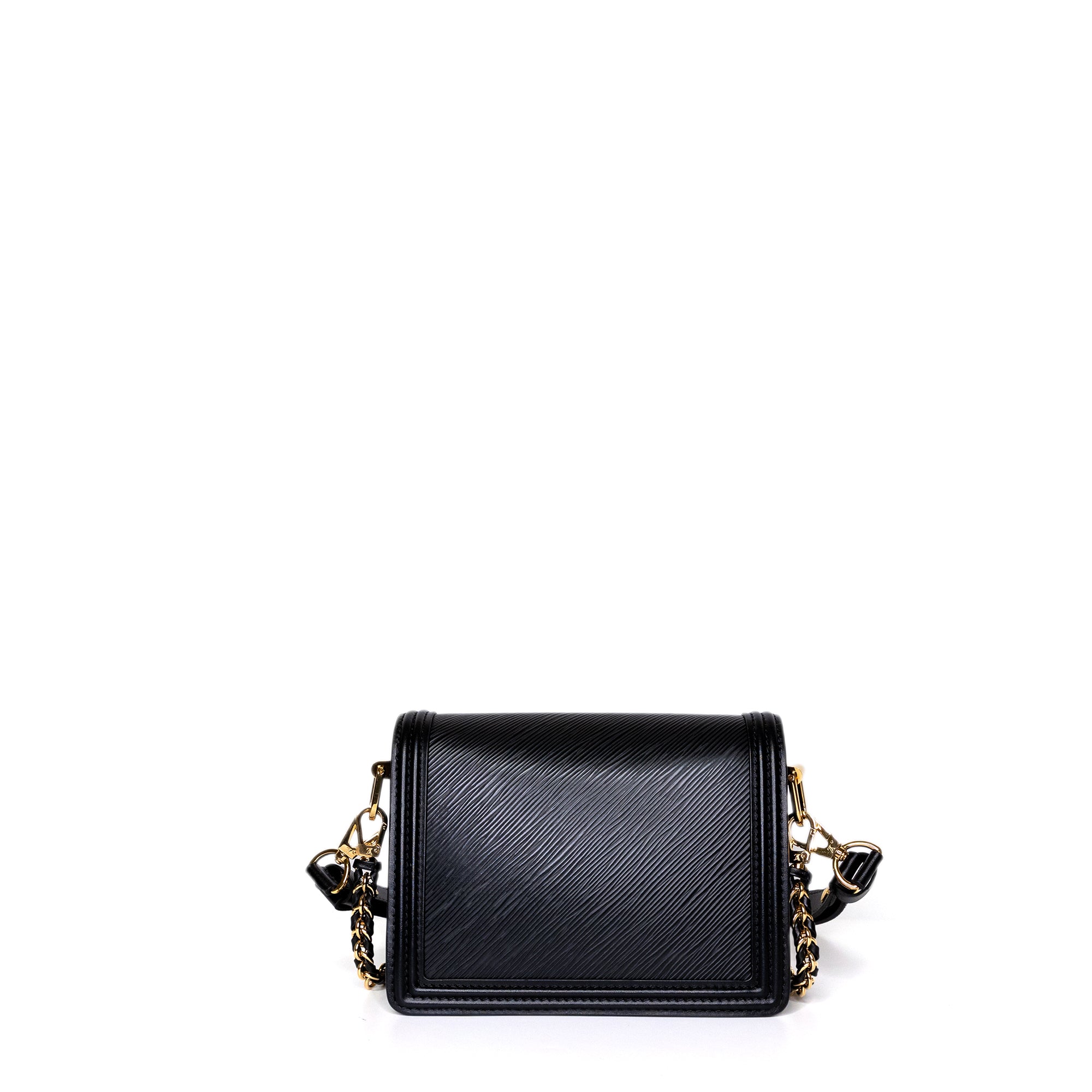 LOUIS VUITTON MINI DAUPHINE BLACK EPI LEATHER GHW