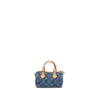 LOUIS VUITTON NANO SPEEDY DENIM