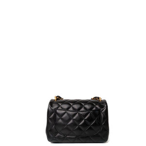 CHANEL 25B PEARL HANDLE MINI SQUARE LAMBSKIN LEATHER GHW (MICROCHIP)