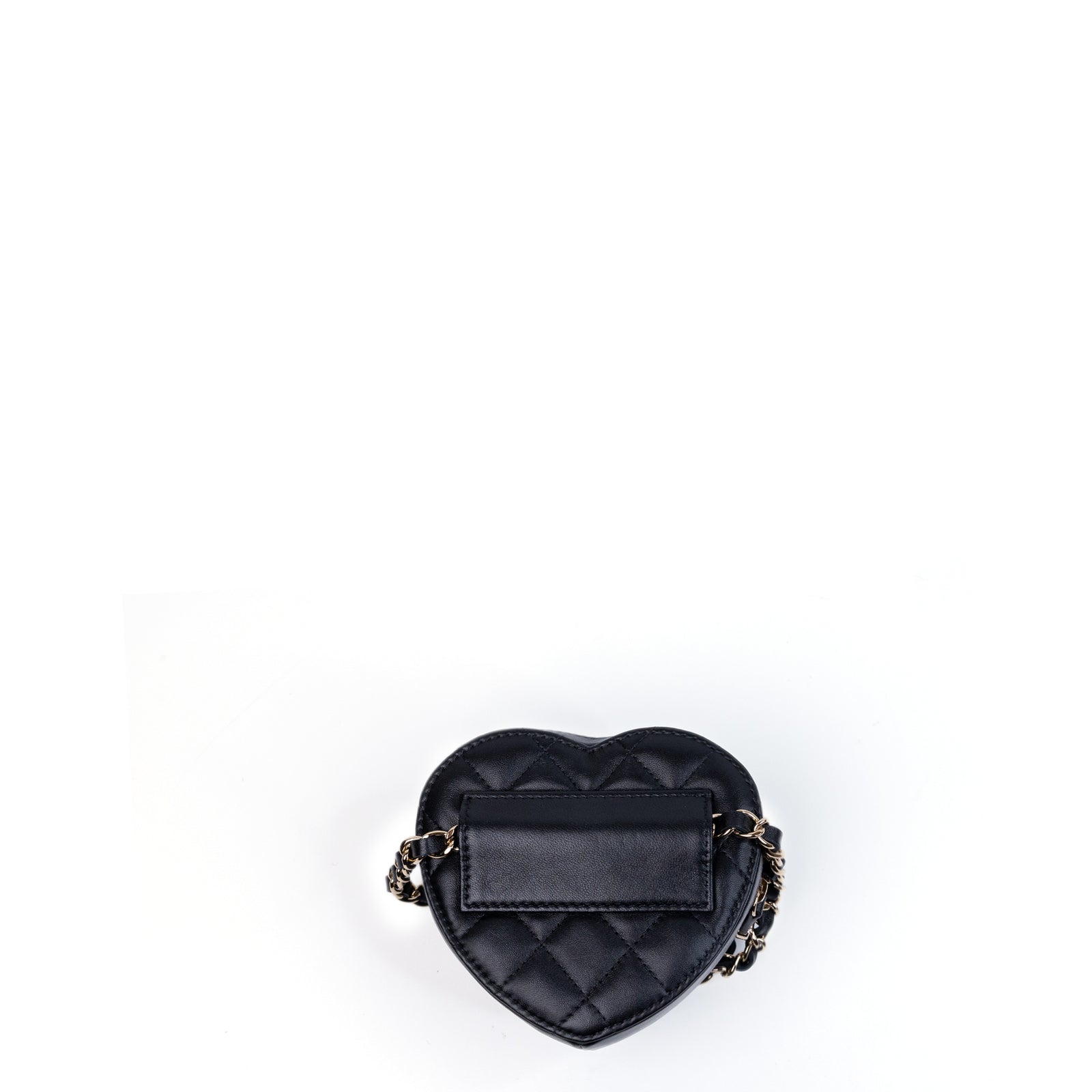 CHANEL 22S HEART BELT BAG LAMBSKIN LEATHER BLACK LGHW