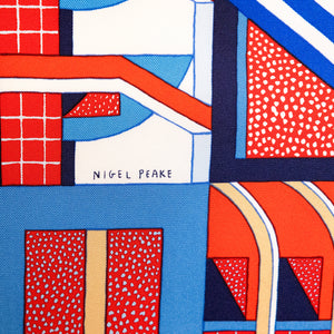 HERMES A GARDEN OF SHAPES SILK SCARF 90CM