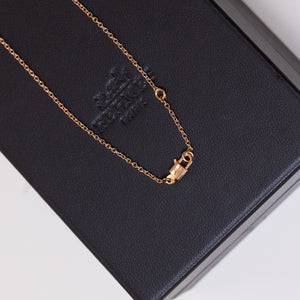 HERMES AMULETTE NECKLACE ROSE GOLD
