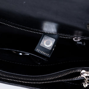 BVLGARI SERPENTI FOREVER SHOULDER BAG BLACK CALF SKIN